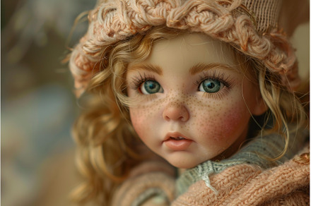 Beautiful doll wearing knitted, a Beauty & Fashion Photo by Ylivdesign