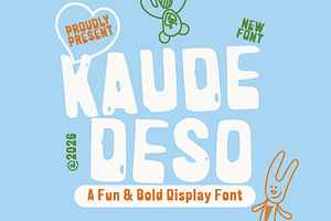 Kaude Deso Rustic Display Font