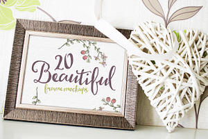 20 Beautiful Frame Mockups