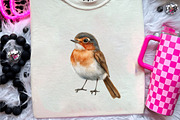 Autumn American Robin Bird Clipart, an Illustration by CreationArt (Thumbnail 7 of 9)