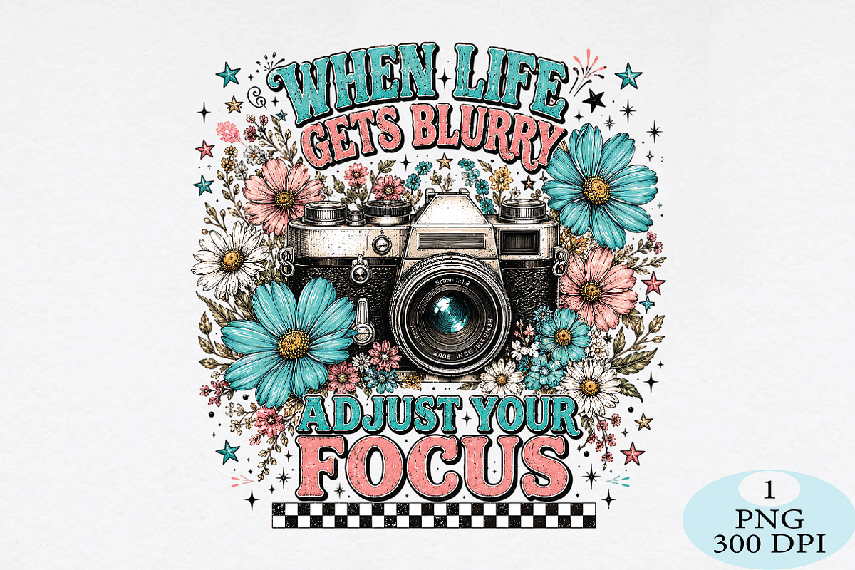 Retro Camera Adjust your Focus PNG, a Seasonal Illustration by Daily.Designs (Photo 1 of 5)