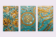 TEXTURE OF CERAMIC MOSAIC WITH TURQU, a Texture Graphic by Sophico (Thumbnail 3 of 5)