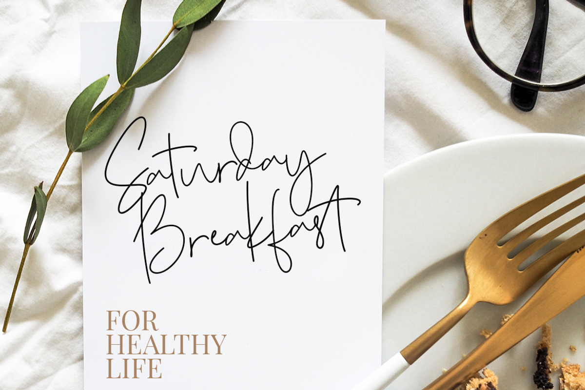 Delycost Signature Wedding Font preview 3