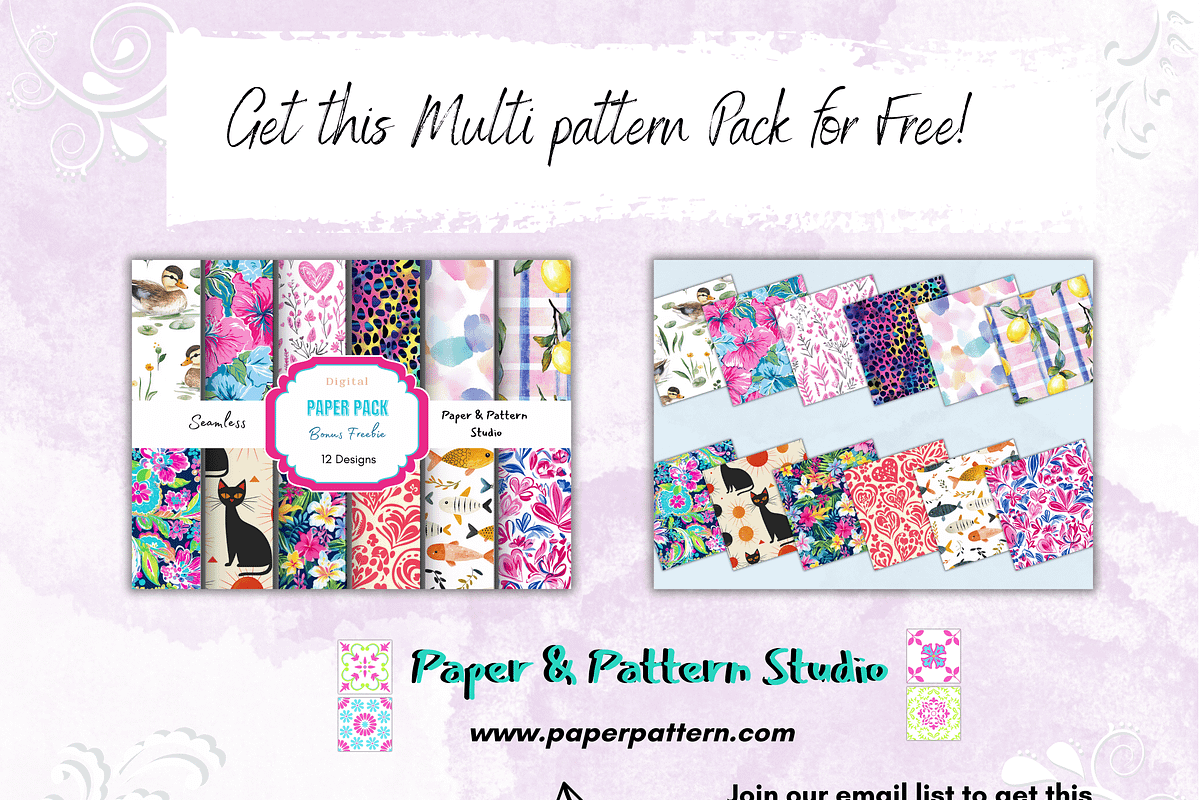 Preppy Abstract Digital Paper, a Background Graphic by Paper & Pattern Studio (Photo 9 of 9)