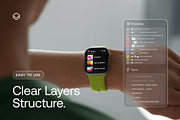24 Watch Series 11 in Hand Mockups, a Wearable Device Mockup by Asylab (Thumbnail 7 of 107)