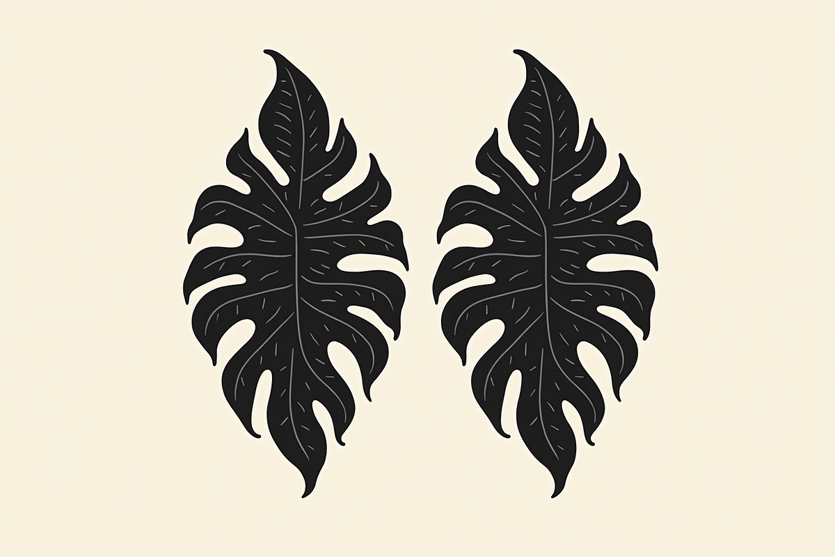 Leaf Earring Silhouette Bundle, an Object Graphic by jahid234 (Photo 10 of 13)
