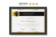 374. Modern Certificate Template, a Stationery Template by CreativeRezwan (Thumbnail 2 of 3)