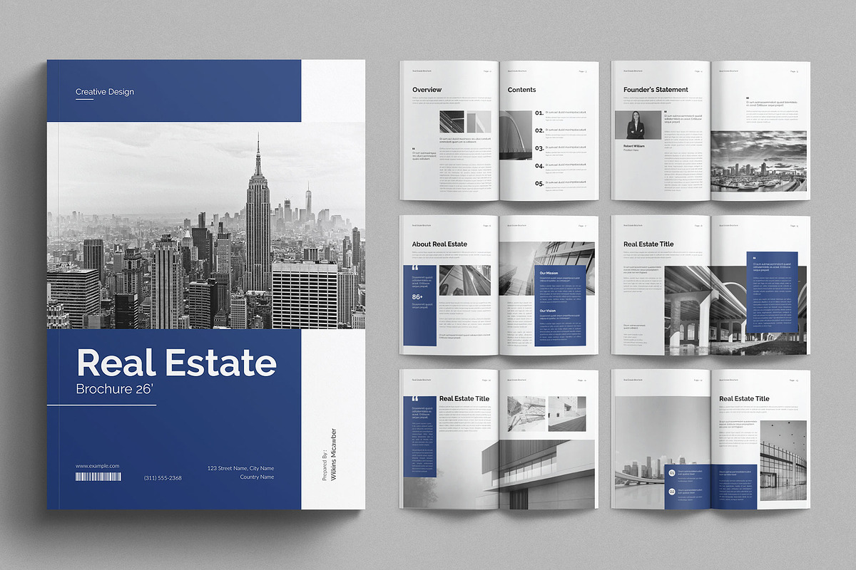 Real Estate Brochure, a Brochure Template by E-Type (Photo 1 of 7)