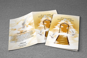 Funeral Program Template HEAVEN GATE