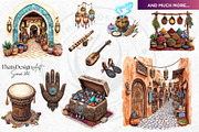 Morocco Travel clipart Set, a Decorative Illustration by ThatsDesignArt (Thumbnail 10 of 10)