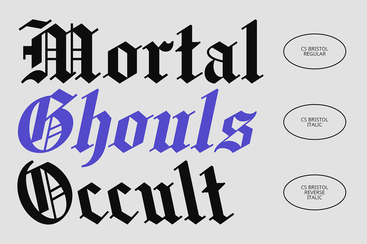 CS Bristol – Blackletter Font, a Blackletter Font by Craft Supply Co. (Photo 3 of 8)