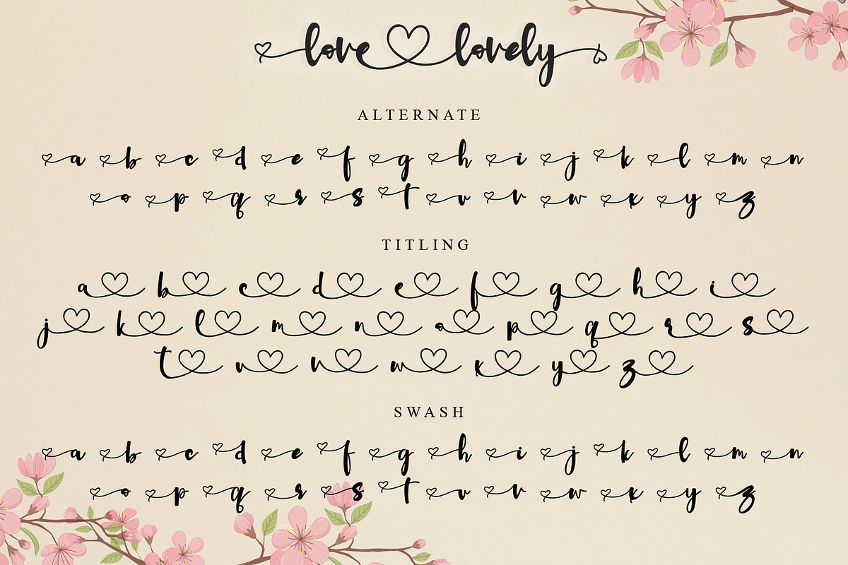 Love Lovely, a Script Font by Letterara (Photo 9 of 9)