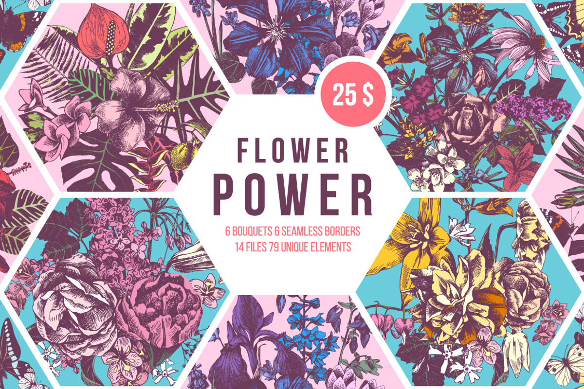 Hand drawn botanical bundle, an Illustration by handsketched (Photo 10 of 24)