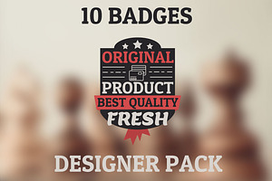 New original pack. 10 HQ badges