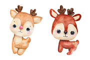 Watercolor Christmas deer and bears, an Animal Illustration by Olha's watercolor (Thumbnail 4 of 8)