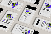 Fintech App Illustrations set, a Finance Illustration by Creative Graphics (Thumbnail 2 of 4)