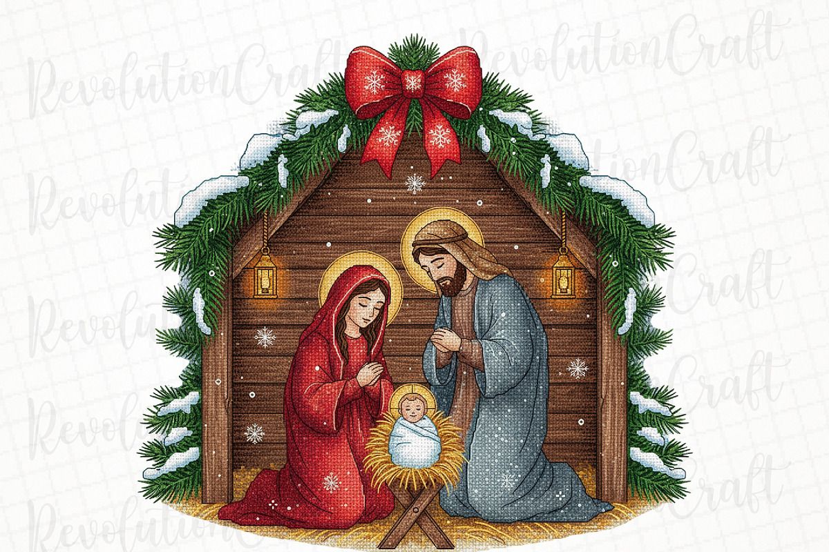 Nativity Scene Christmas, Jesus Png, an Illustration by OK Design (Photo 1 of 4)