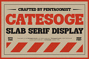 Catesoge | Retro Slab, a Slab Serif Font by Pentagonistudio (Thumbnail 1 of 10)