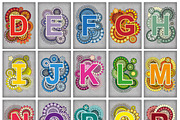Bright Vector Mandala Fonts, an Illustration by Nataliia Toporovska (Thumbnail 5 of 6)