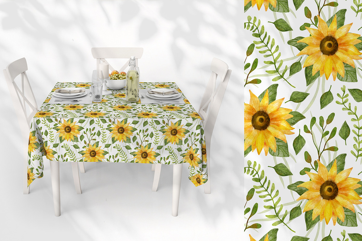 Sunflowers Watercolor Collection, an Illustration by Anna Druzhkova (Photo 15 of 17)