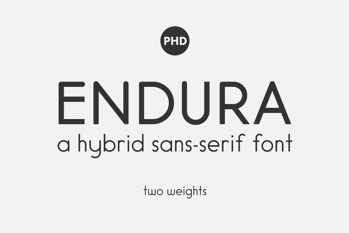 Endura, a Font by PHD Studios (Photo 1 of 5)