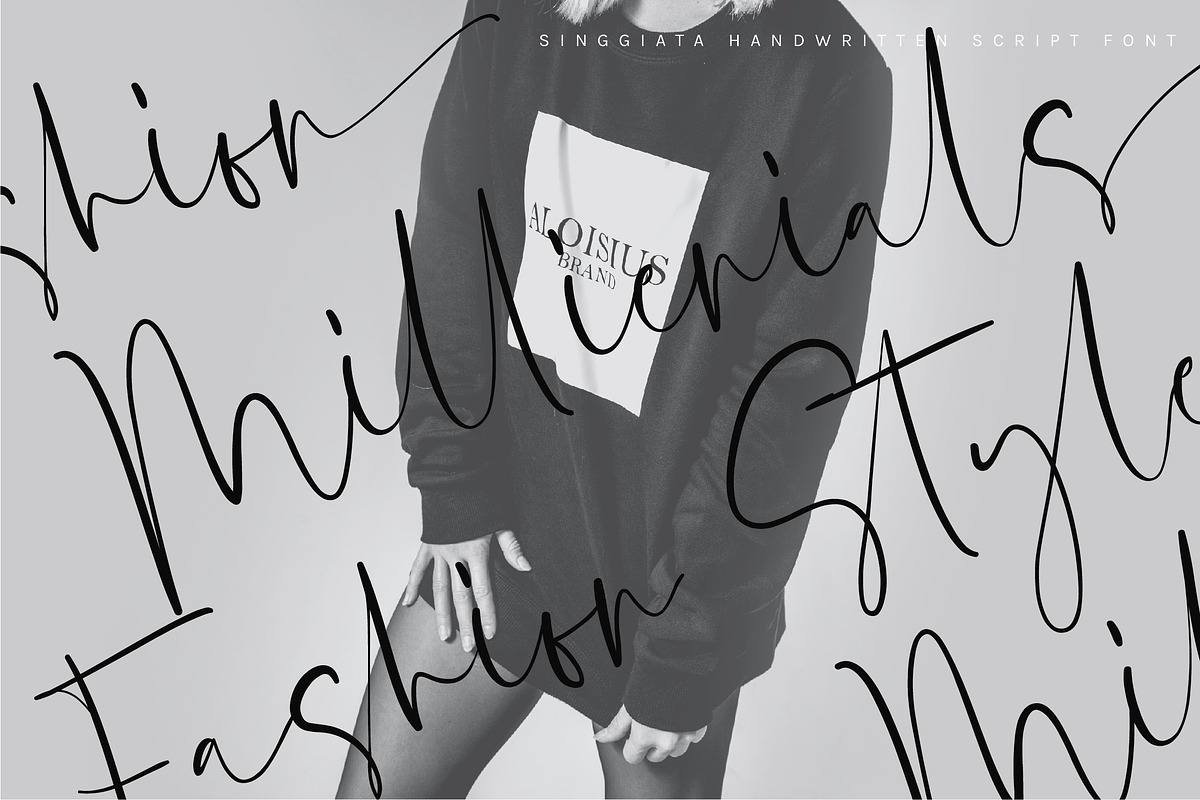 Singgiata Handwritten Font preview 6