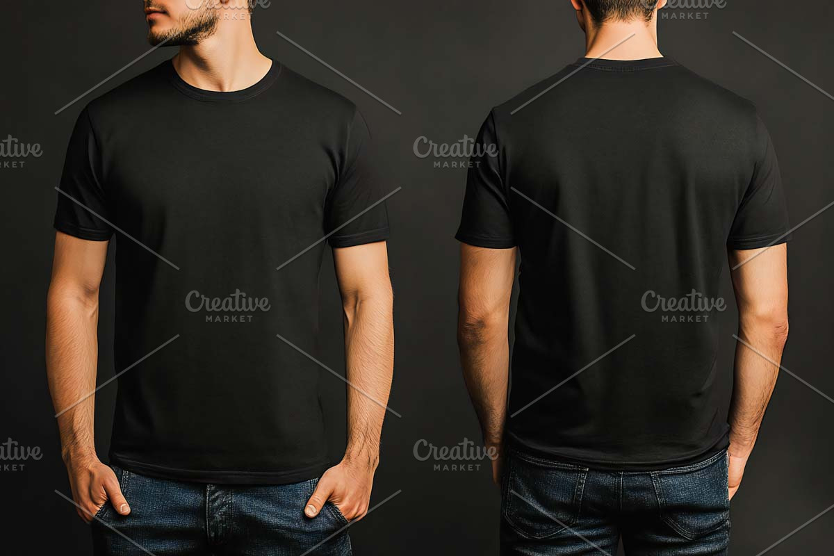 Black t-shirt, a Branding & Logo Template by VetalStock