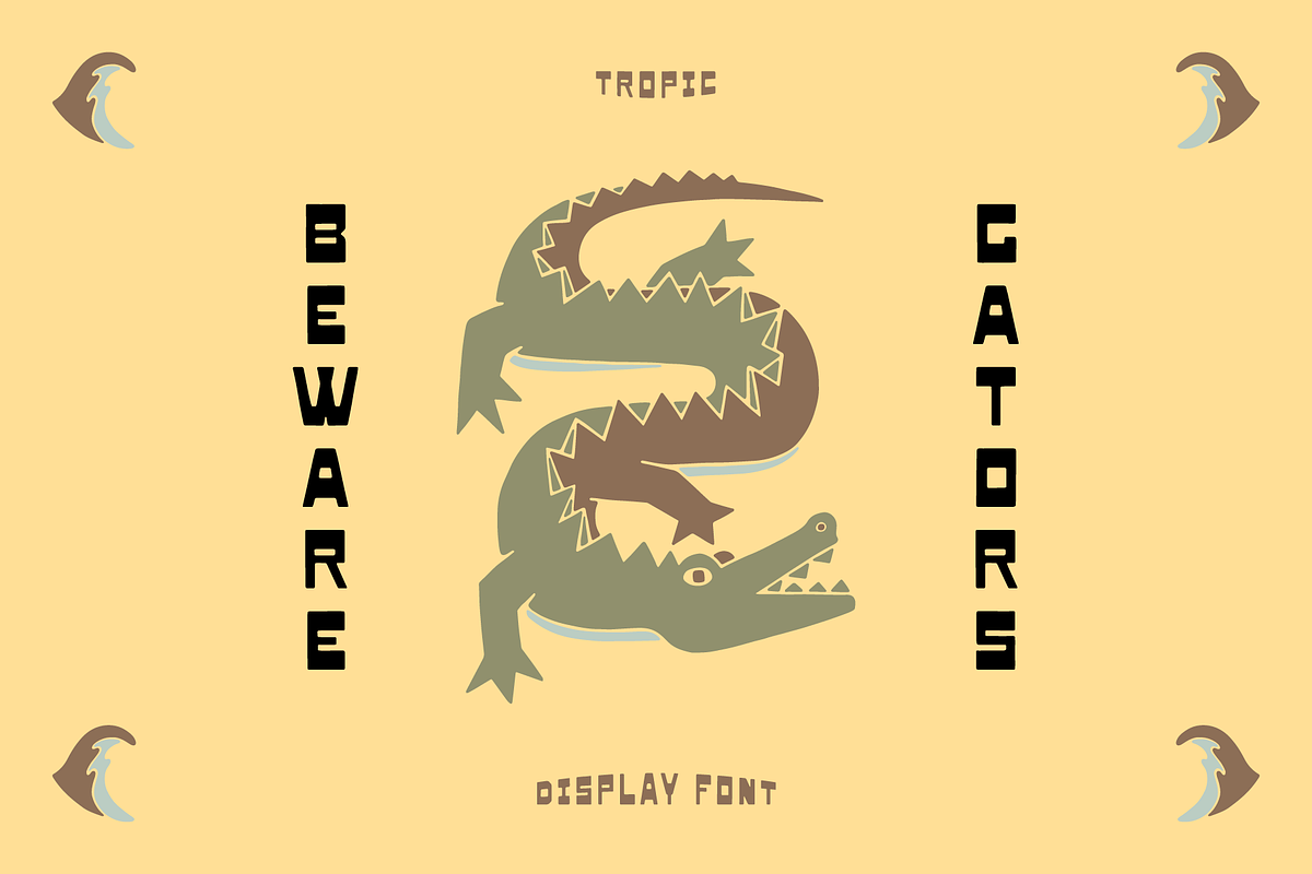 Tropic Display Font, a Sans Serif Font by Studio Alexander (Photo 5 of 7)