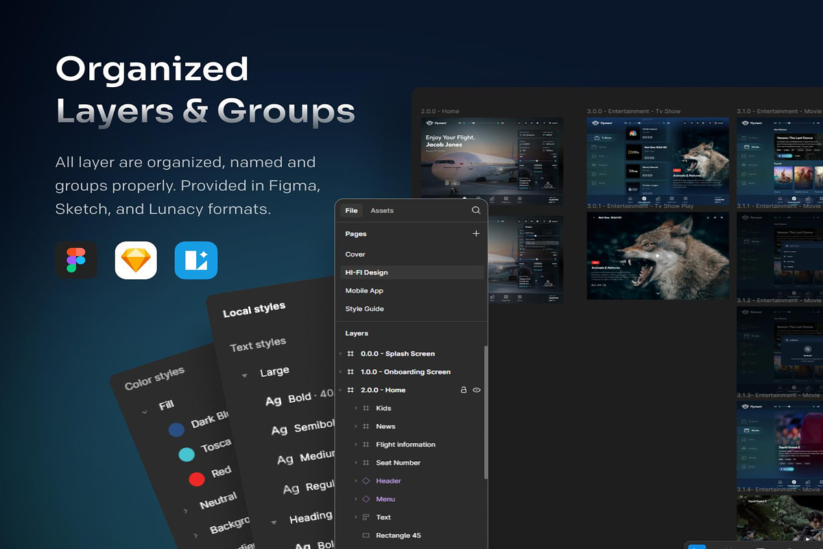 Flyment - SAAS Entertainment UI Kit, an UI Kit Template by Creative Perspective (Photo 9 of 9)