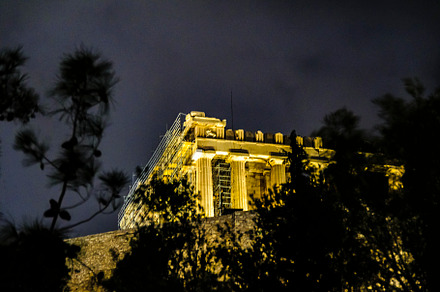 Acropolis Night Scene, Athens, Greece, an Architecture Photo by DanFLCreativo