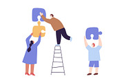 Cute Tiny People vector bundle, a Person Illustration by Vector_Art (Thumbnail 12 of 14)