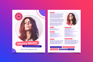 DJ Resume / Press Kit Template