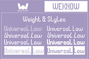 Universal Law font, a Sans Serif Font by weknow (Thumbnail 7 of 8)