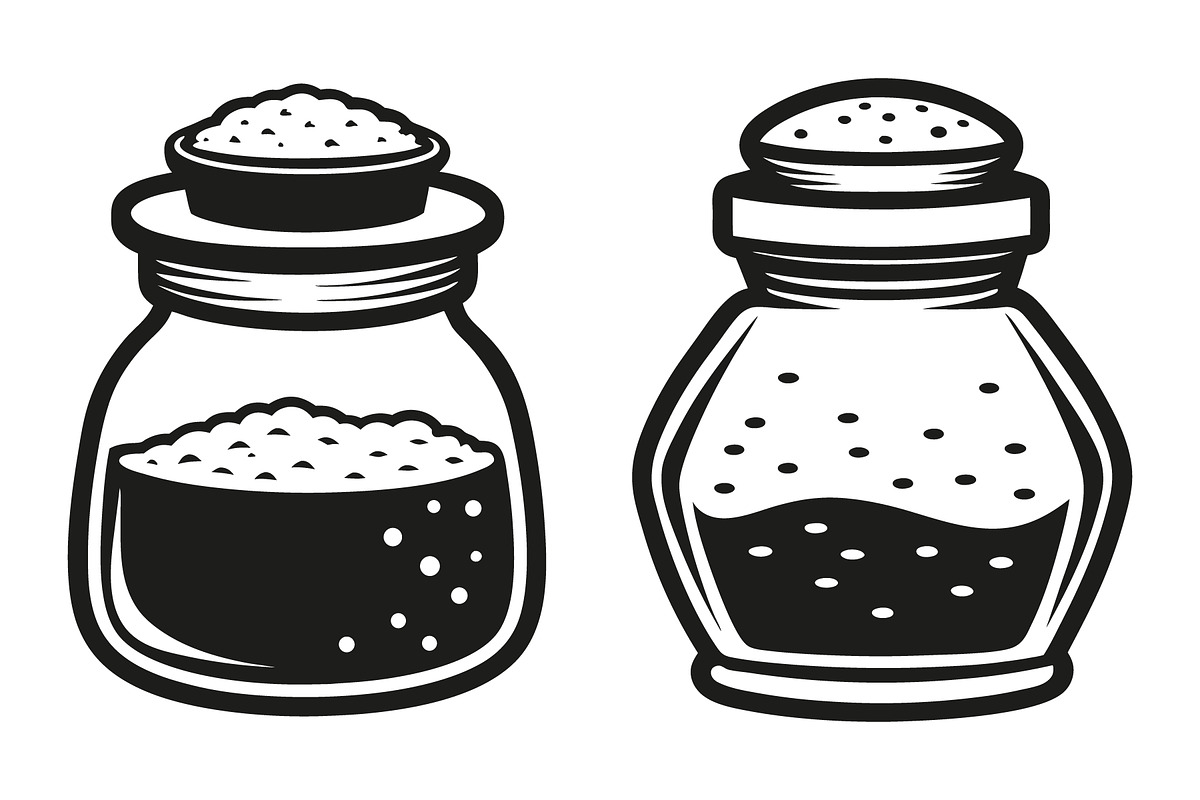 Salt and pepper shakers vectors, an Object Graphic by Billah Hub (Photo 2 of 3)