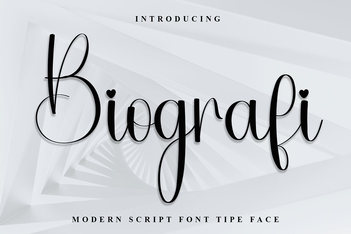 Biografi, a Handwritten Font by InermediaSTUDIO (Photo 1 of 8)