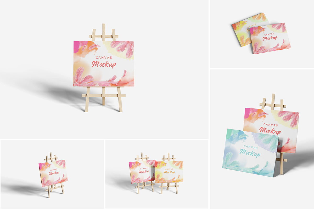 Canvas Mockup, an Advertising Mockup by Indah (Photo 1 of 6)