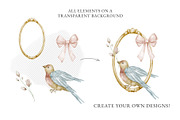 Vintage Watercolor Clipart Bundle, a Decorative Illustration by Alisles (Thumbnail 11 of 12)