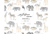 Nursery safari animals baby pattern, a Pattern Graphic by Milatoo (Thumbnail 1 of 4)