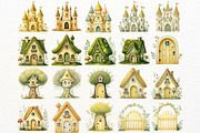 Watercolor Yellow Fairy Clipart, an Animal Illustration by Nicolle's Colorful Art (Thumbnail 2 of 9)