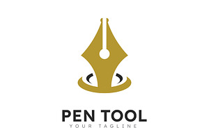 Pen logo tool gradient colorful, a Graphic by T.Vooka