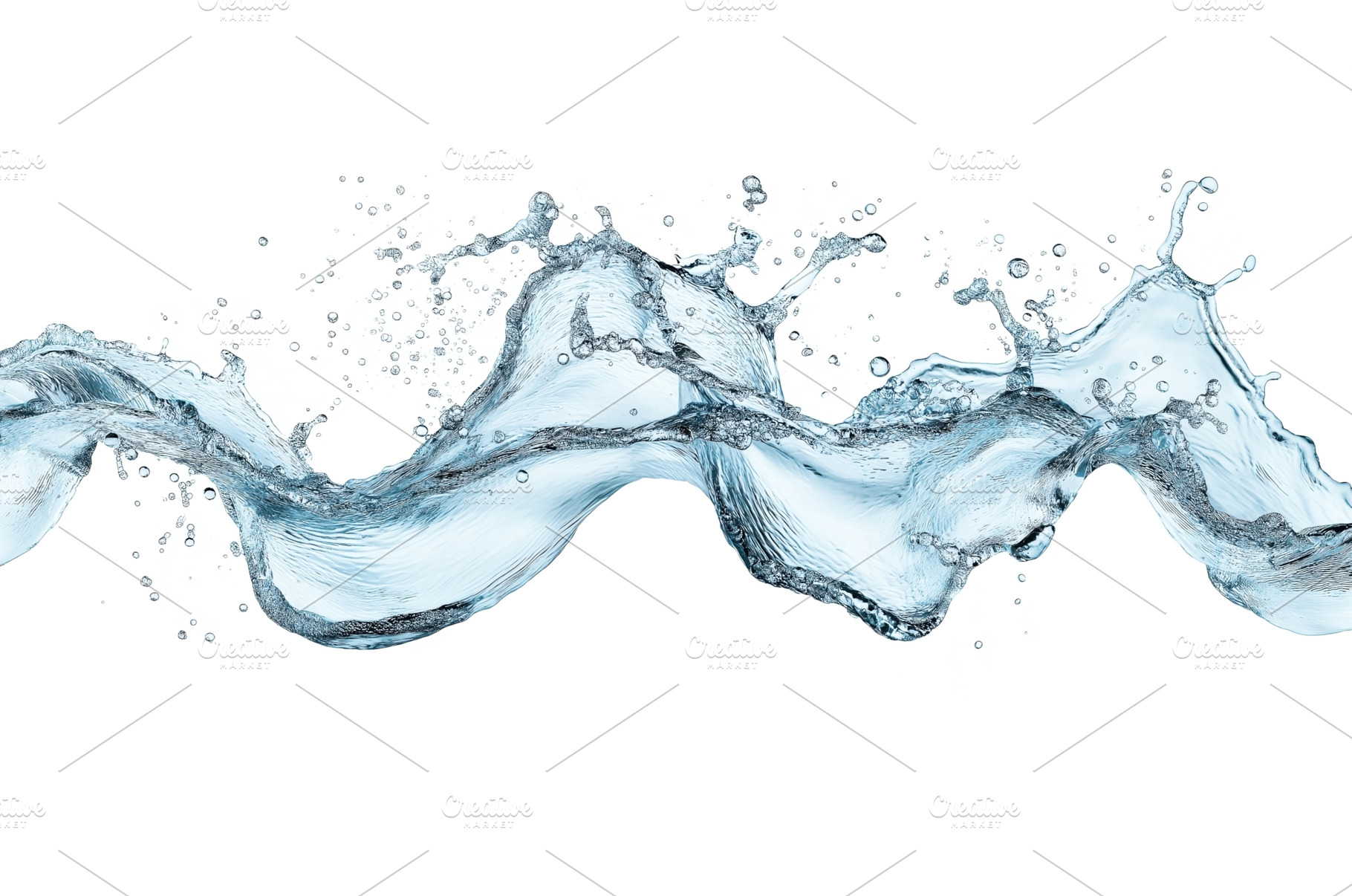 Dynamic splash of water with, an Abstract Photo by Sergey Kotenev