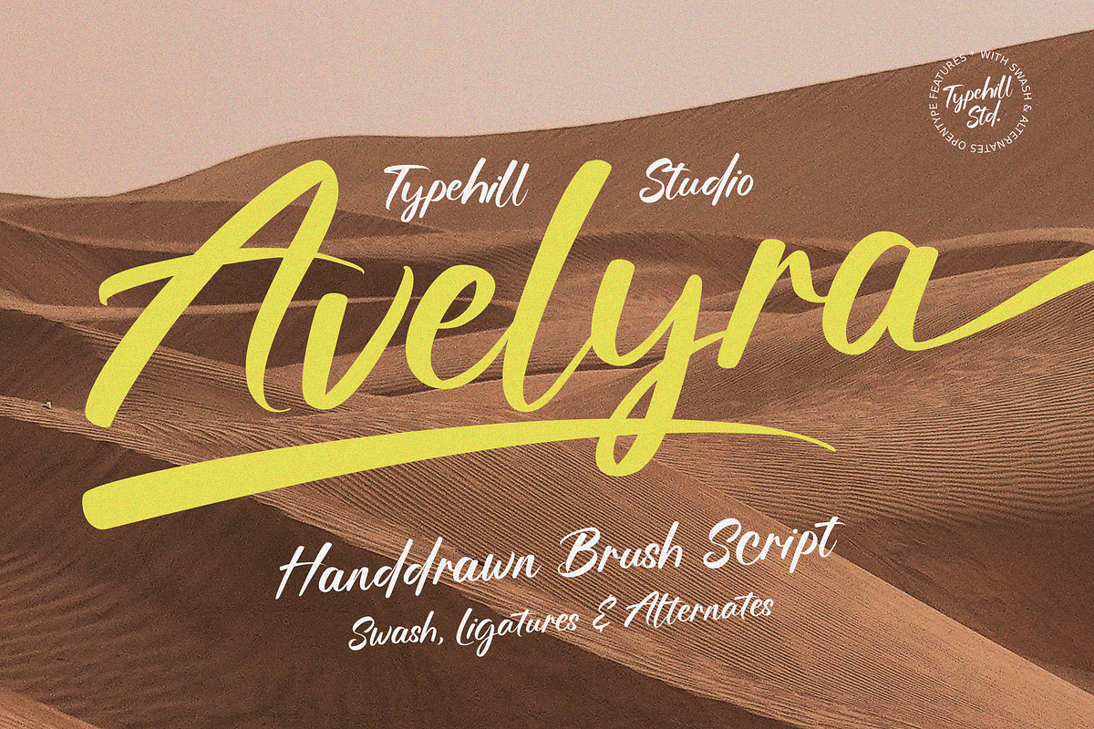 Avelyra, a Script Font by Typehill (Photo 1 of 9)