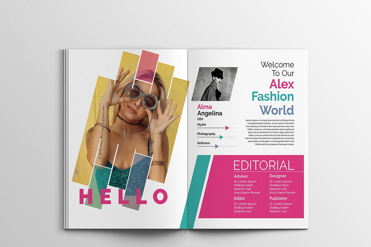 Alex Fashion Magazine Template, a Magazine Template by MRI STUDIO