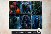 The Lapis Bestiary Persian papers, a Decorative Illustration by ThatsDesignArt (Thumbnail 5 of 15)