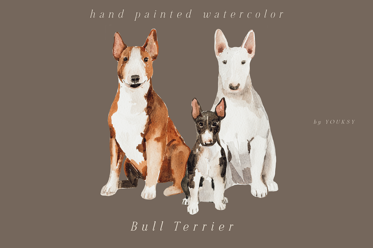 Dod Breeds - watercolor set, an Animal Illustration by Youksy (Photo 4 of 18)