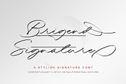 Brigend | Stylish Signature, a Script Font by Lemonthe (Thumbnail 1 of 10)