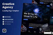 Pixora - Creative Agency, a Landing Page Template by SLAB! Design (Thumbnail 1 of 4)
