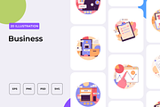Business Illustration, an Outline Icon by Wencory (Thumbnail 1 of 2)