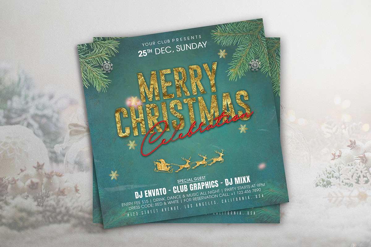 Christmas Flyer, a Stationery Template by DesignDevisers (Photo 4 of 8)