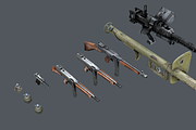 WWII Weapon Pack, an Object 3D Model by Beatheart Creative Studio (Thumbnail 3 of 15)